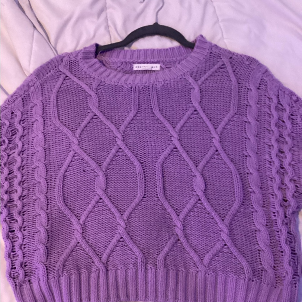 Aeropostale Lavender Cable Knit Sweater